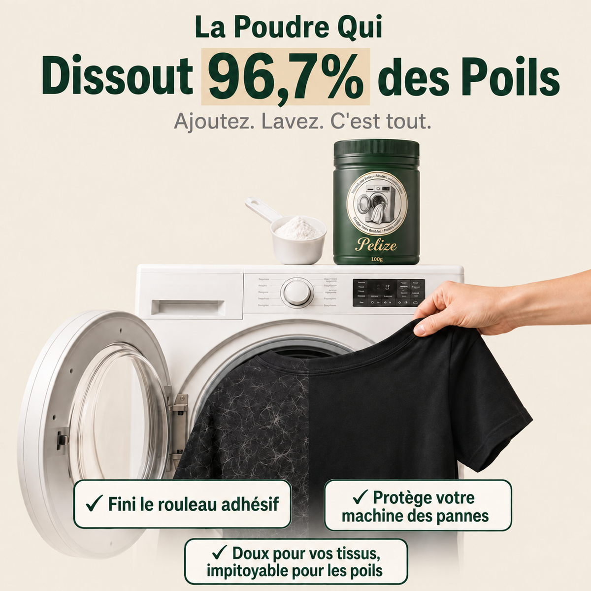 Poudre dissolvante
